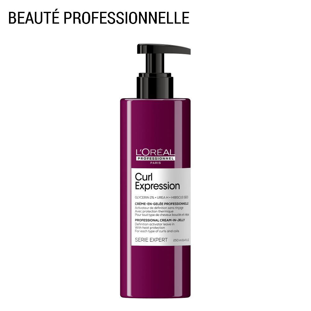 Série Expert Curl Expression - Crème en Gelée activatrice de definition - cheveux ondulés, frisés, bouclés et crépus 250ml