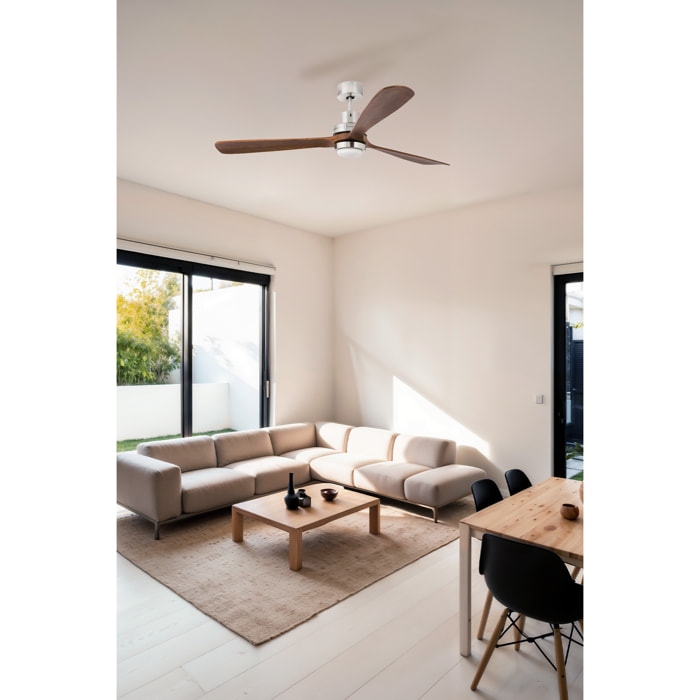 LANTAU XL LED Ventilador níquel mate DC