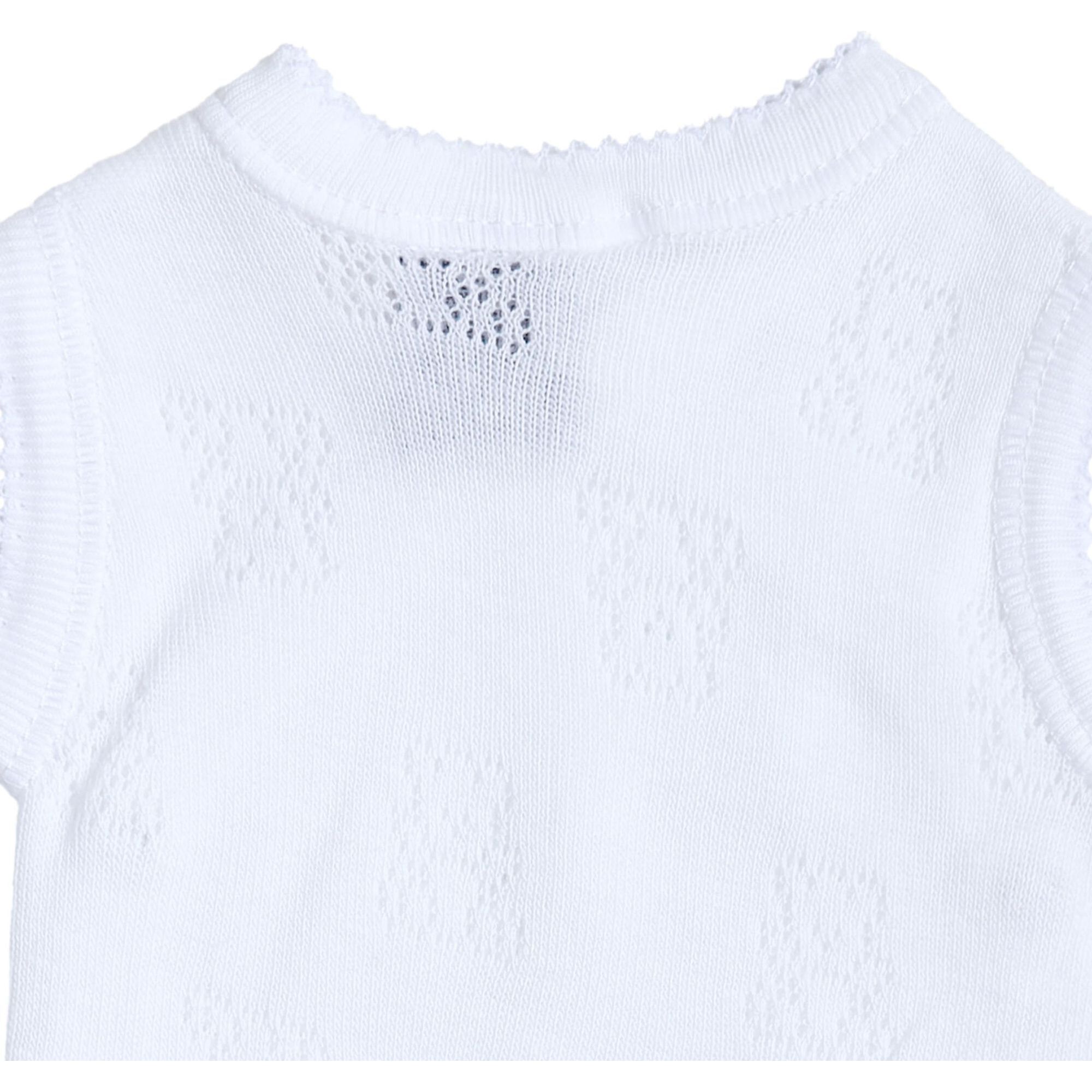 Body cruzado bebé tirantes calado ositos