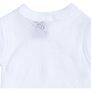 Body cruzado bebé tirantes calado ositos