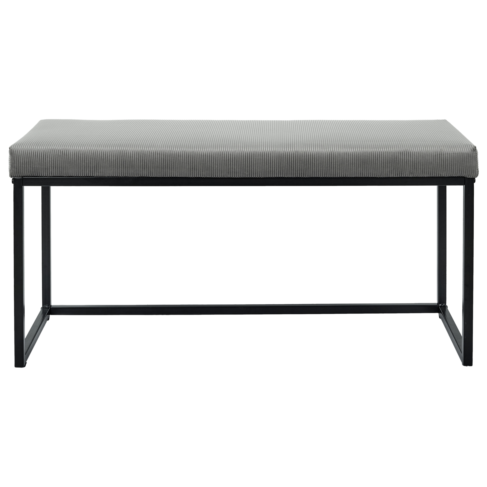 Banc Giulia Gris Velours Cotele