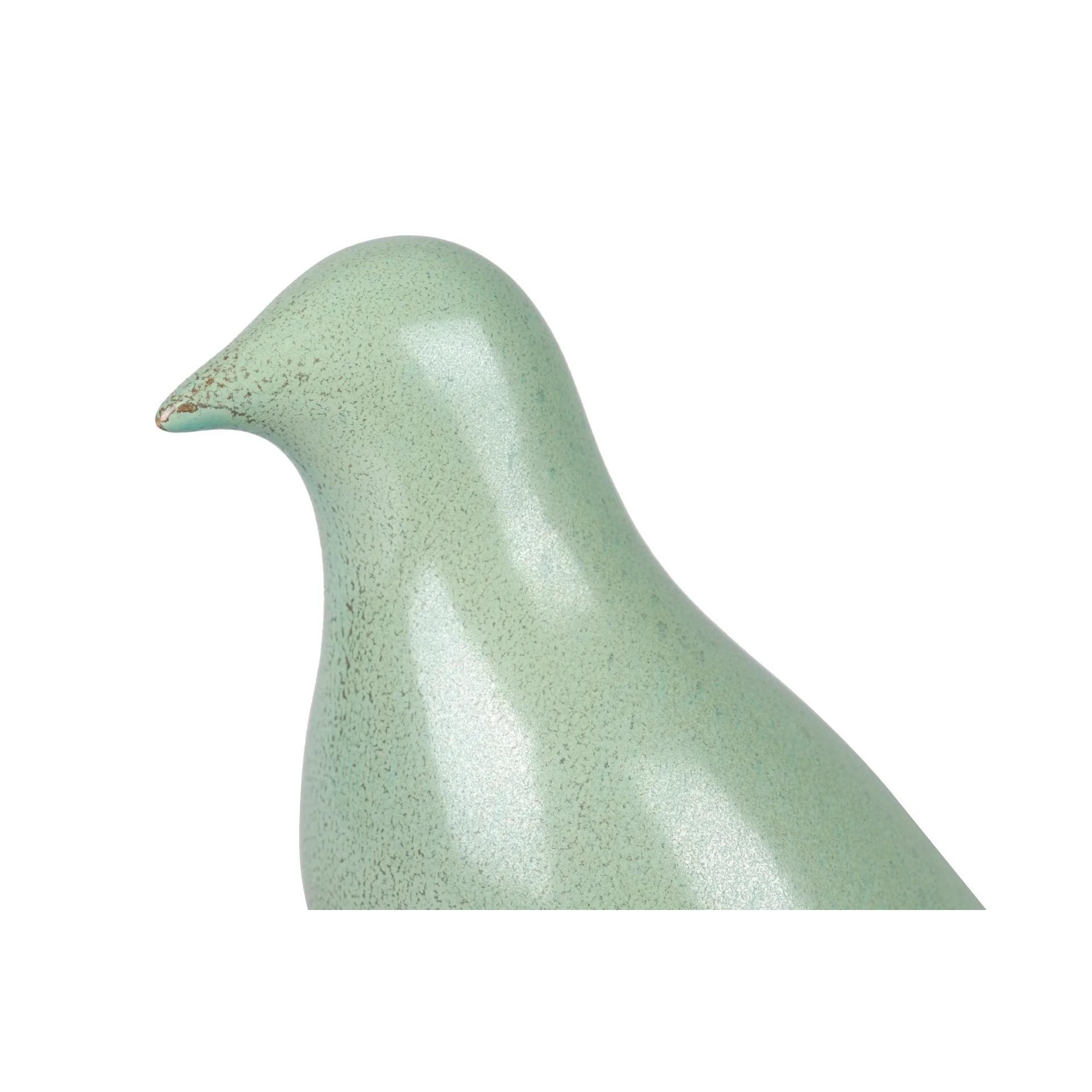 Pajaro Ceramica Turquesa 25x10x21 Cm