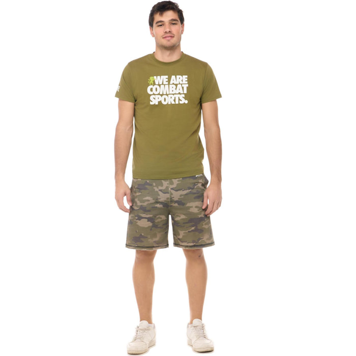 Set completo da uomo con t-shirt e pantaloncino mimetico Leone Summer Style