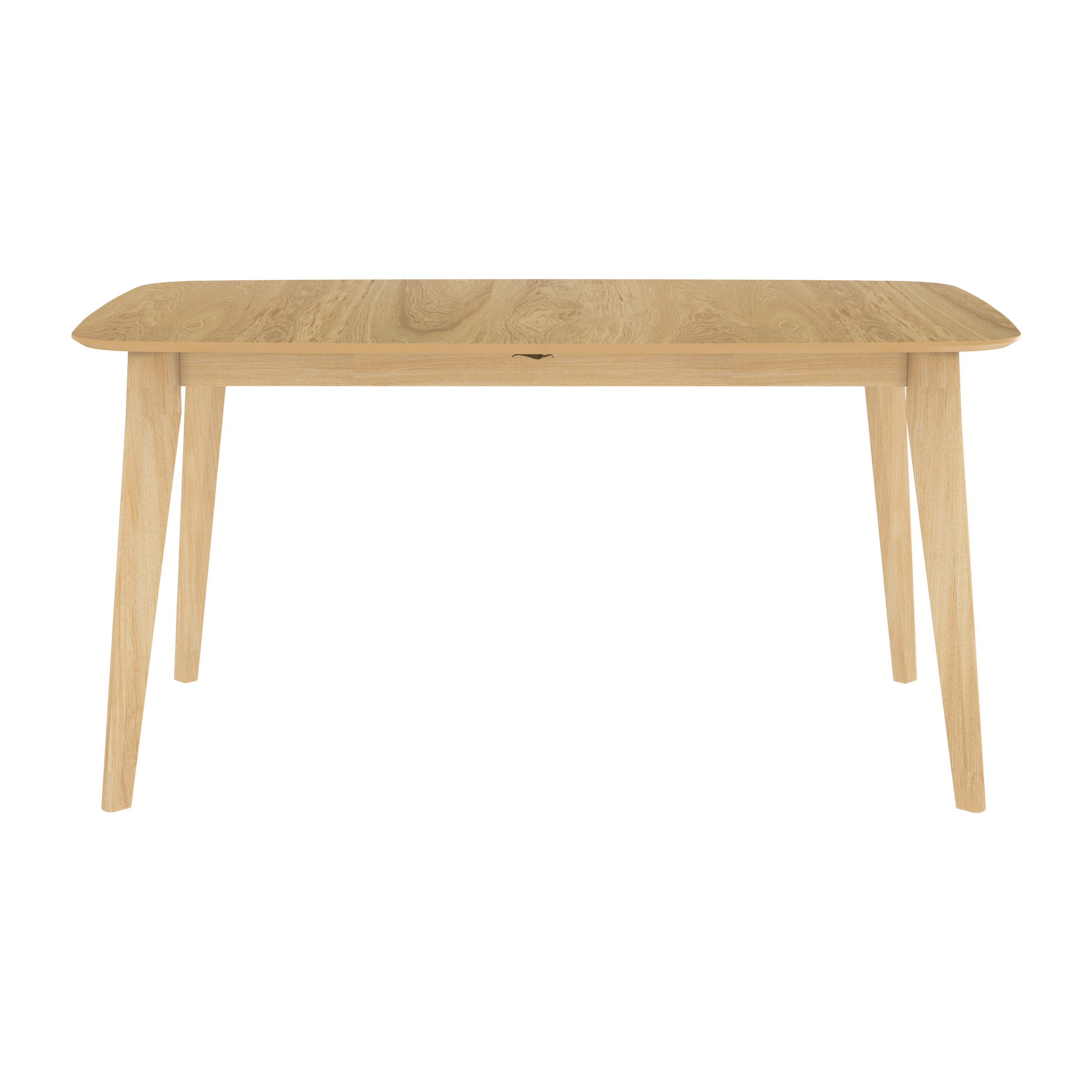 Table rectangulaire Oman 4/6 personnes extensible en bois clair 150/180 cm