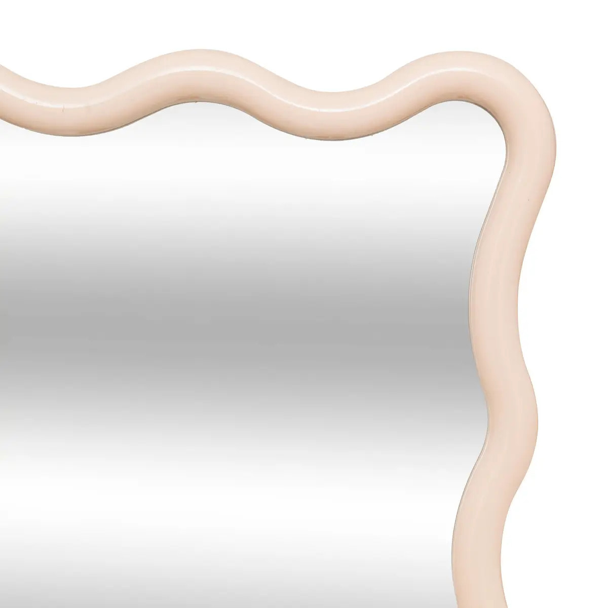 Miroir vague "Judy" beige 60x38cm