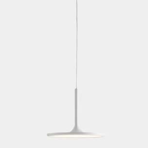 Ledsc4 LedsC4 Lámpara Colgante LED Regulable para Interiores, Luz Cálida 3000K, 19W, 878lm, Diámetro 25cm, Aluminio Blanco, Diseño Elegante y Ligero, Ideal para Salones y Comedores