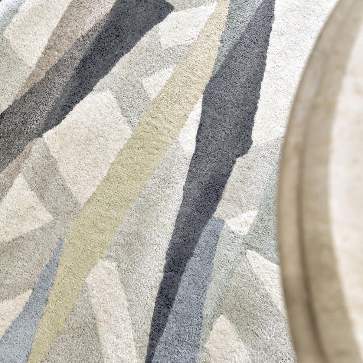 Tapis salon et chambre fait à la main en laine LUCI