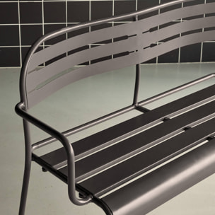 Banc extérieur 2 places acier AMÉLIA