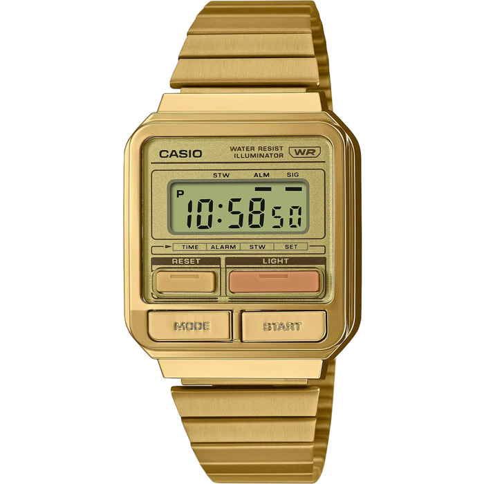 Reloj Casio A120WEG-9AEF Mujer Digital Cuarzo con Correa de Acero