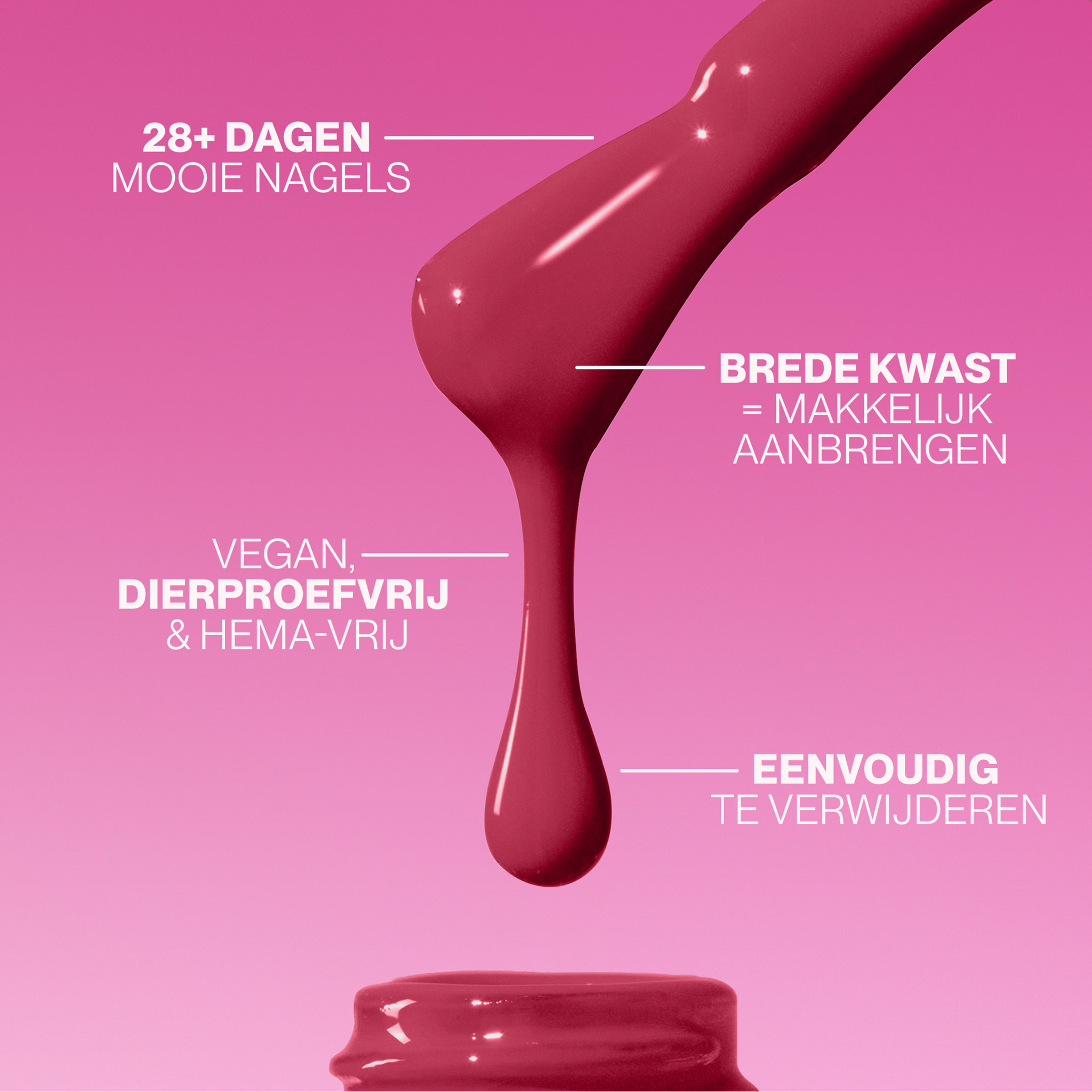 Vernis semi-permanent - 229 Berry Red - 15 ml