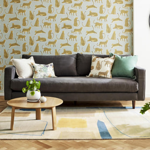 Tapis salon et chambre fait à la main en laine motif abstrait NUITORK