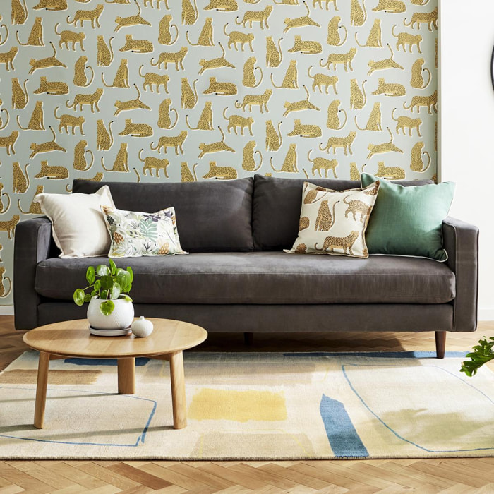 Tapis salon et chambre fait à la main en laine motif abstrait NUITORK