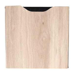 Cube de Rangement Pliable - HOME DECO FACTORY - Klaus Bali - Noir et Marron