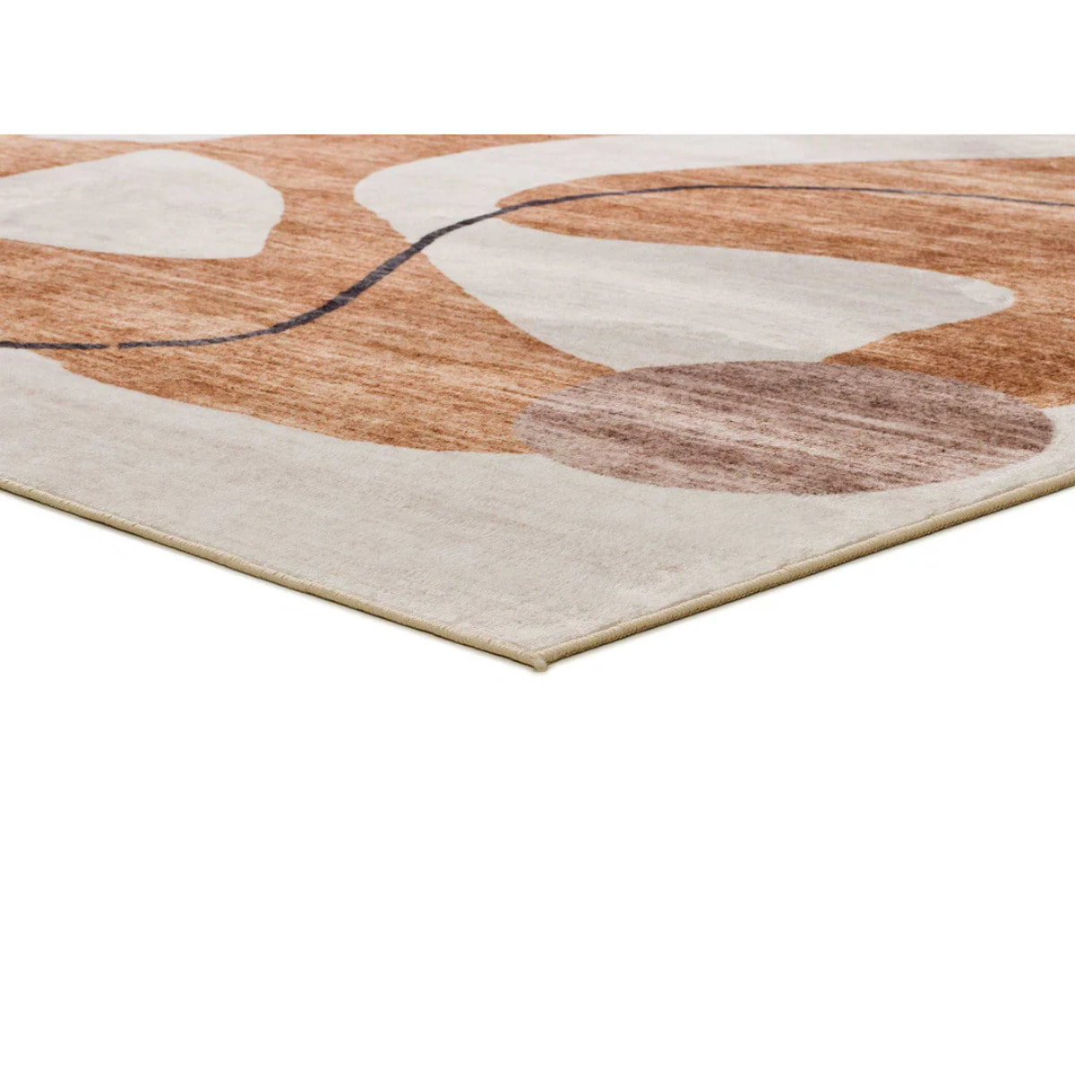 Alfombra impresa abstracta naranja Class, varias medidas disponibles