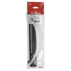 Kit sachet entrée air autoréglable avec 4 vis NICOLL - Noir - 1EAHFN