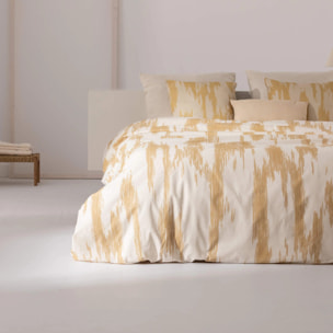 Housse de couette en 100% coton 157 fils Mahón Moutarde