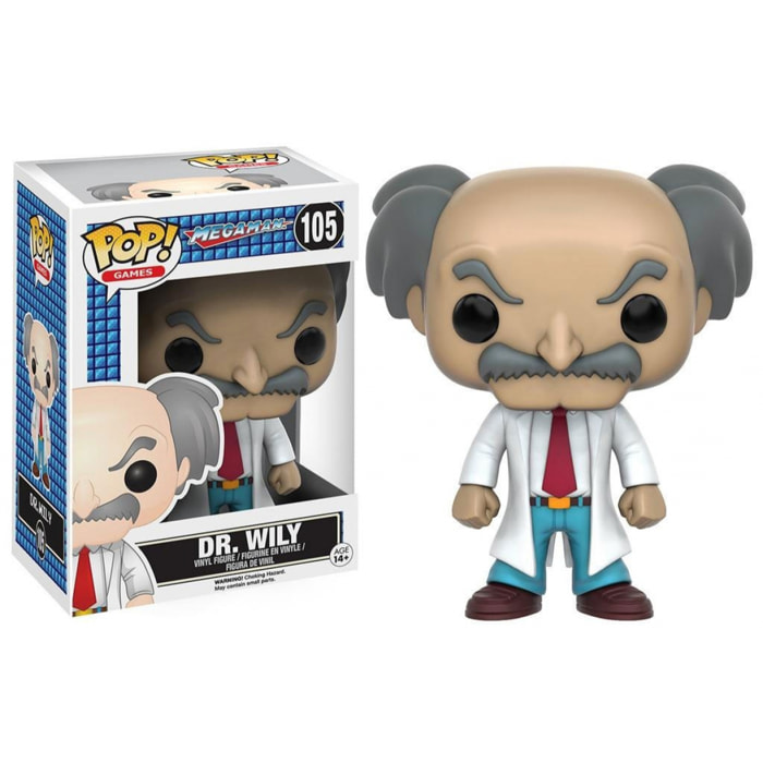 MegaMan Funko POP Games Vinile Figura Dr. Wily 9 cm