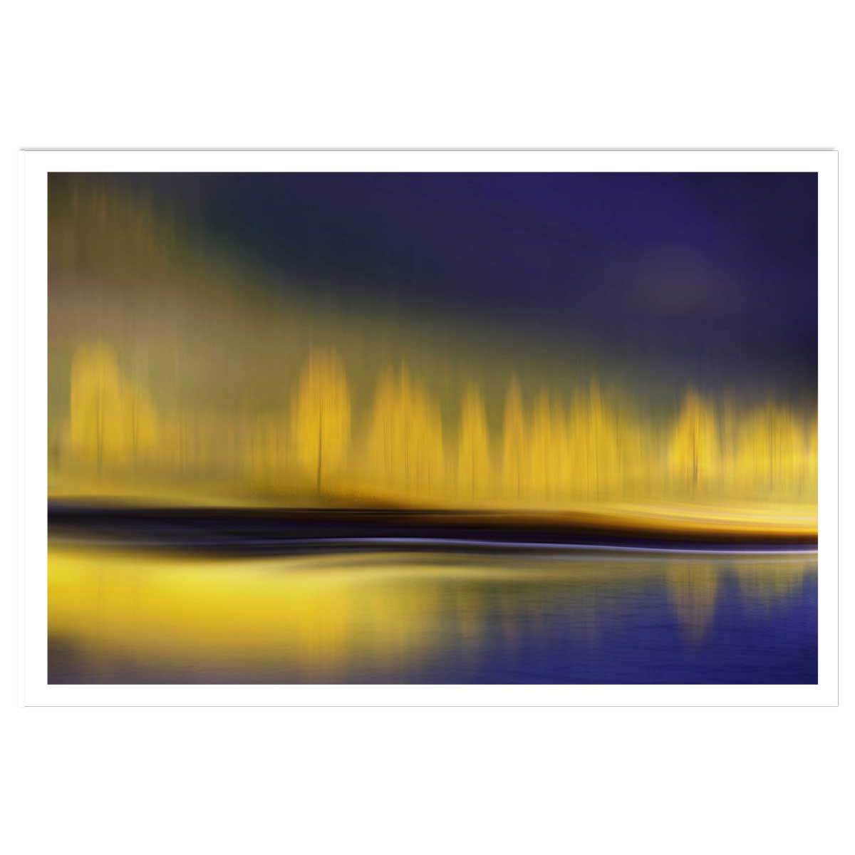 Poster la nuit jaune Affiche seule