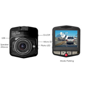 Dashcam cámara de vídeo para el coche CR3 con pantalla