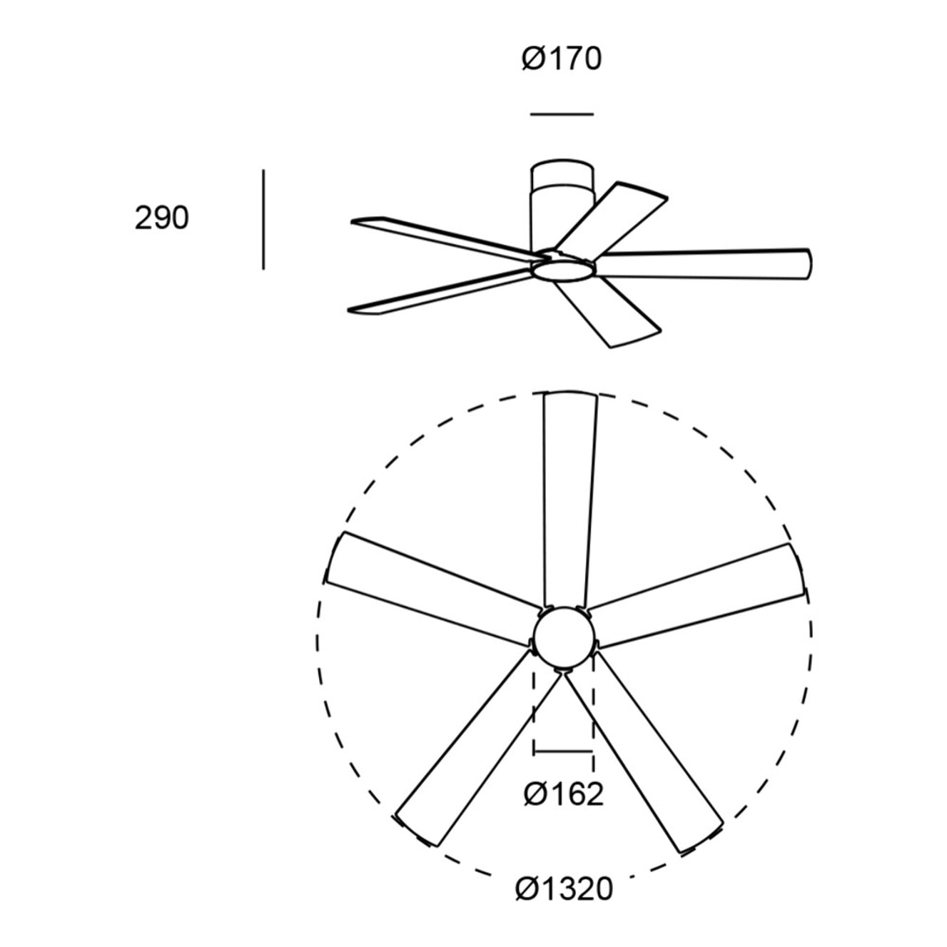 Forlight Ventilador IP20 Rodas Blanco brillante Blanco