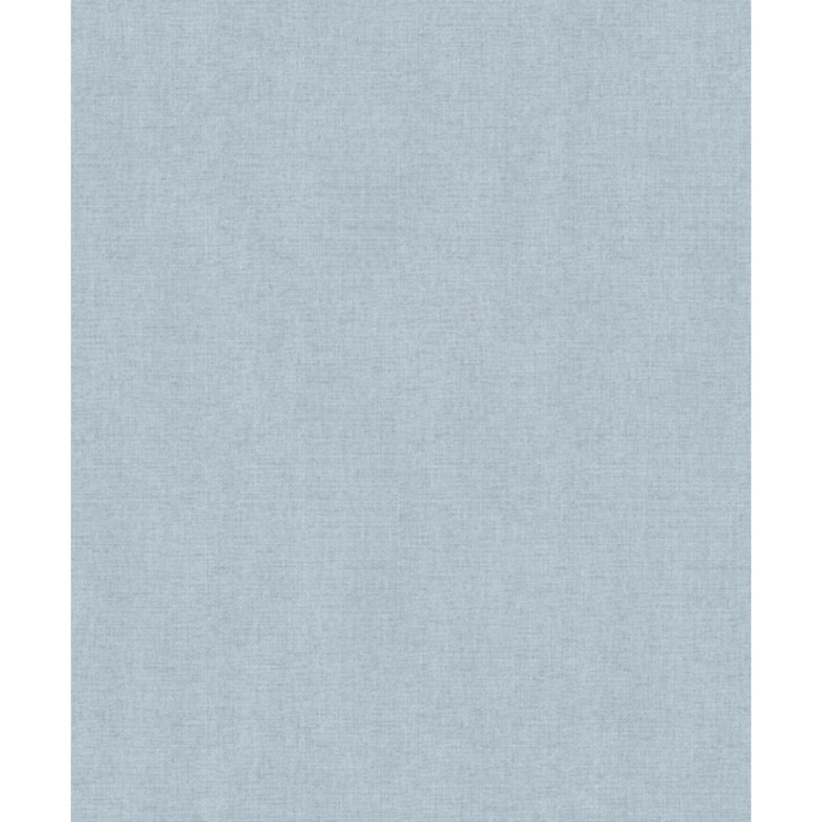 Papier peint uni effet toile lin bleu ciel doux