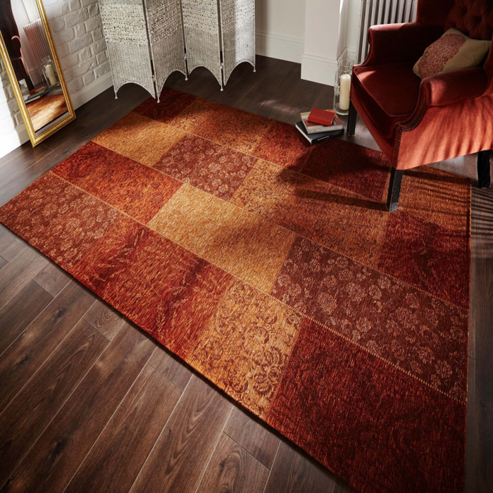 Tapis terracotta PATCHWORK Terracotta