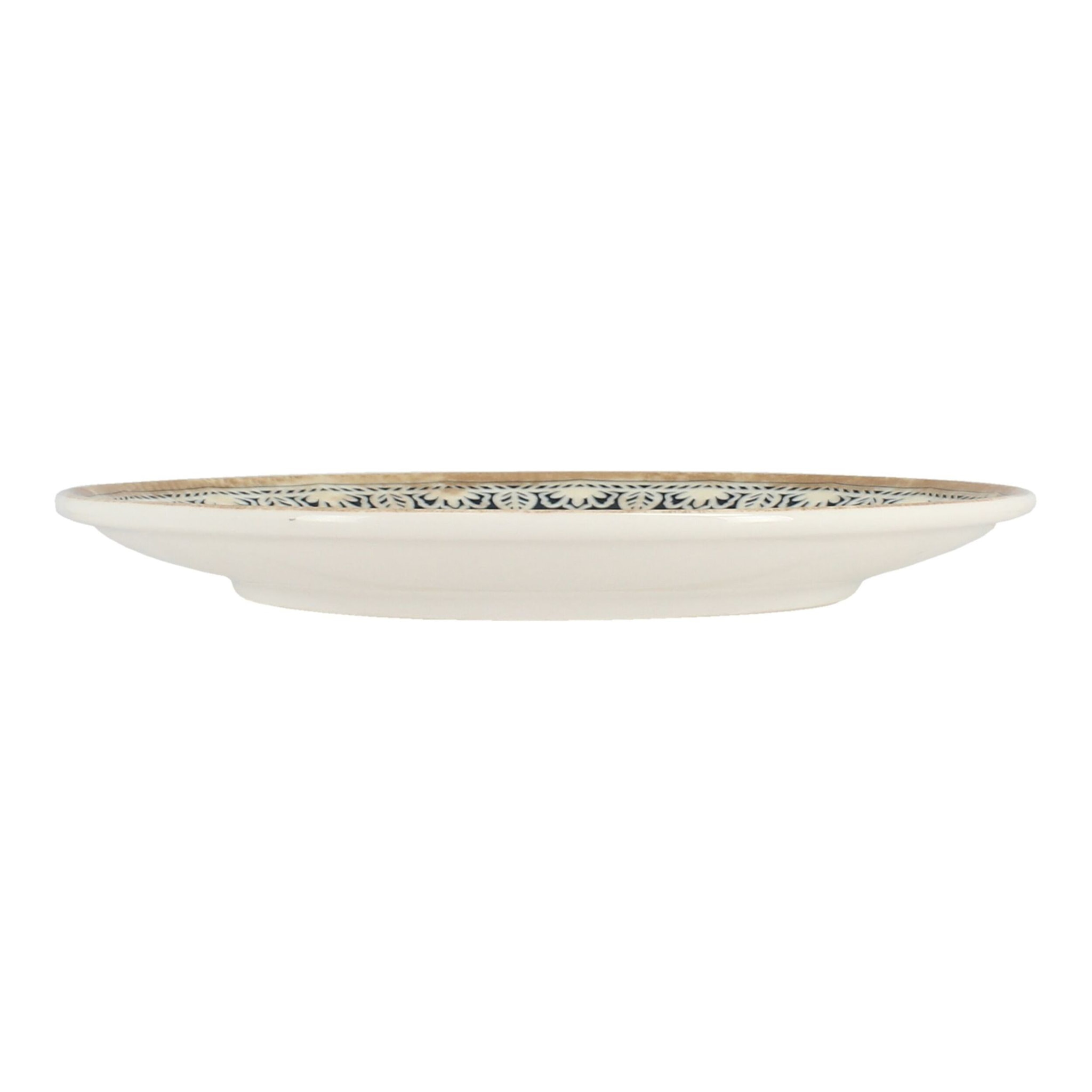 Lot de 6 assiettes à dessert en porcelaine 20cm BYZANCE