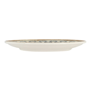 Lot de 6 assiettes à dessert en porcelaine 20cm BYZANCE