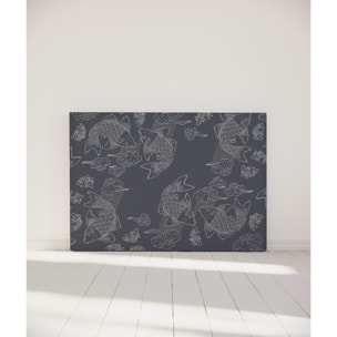 Tête de lit Banc de poissons | Coloris Gris | Largeur au choix