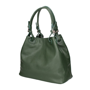 Borsa a spalla da donna - Modello Amélia - Vera pelle - 29.0 x 32.0 x 17.0 cm