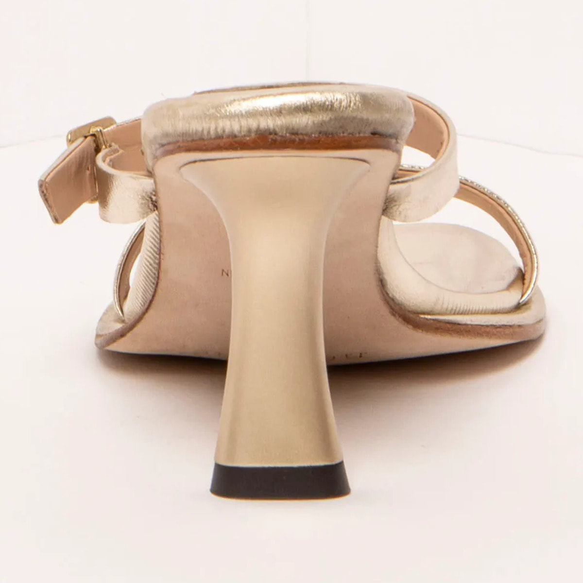 Sandalias con tacón S3194 NAPPA CHAMPAGNE/ ALBANA color Champagne