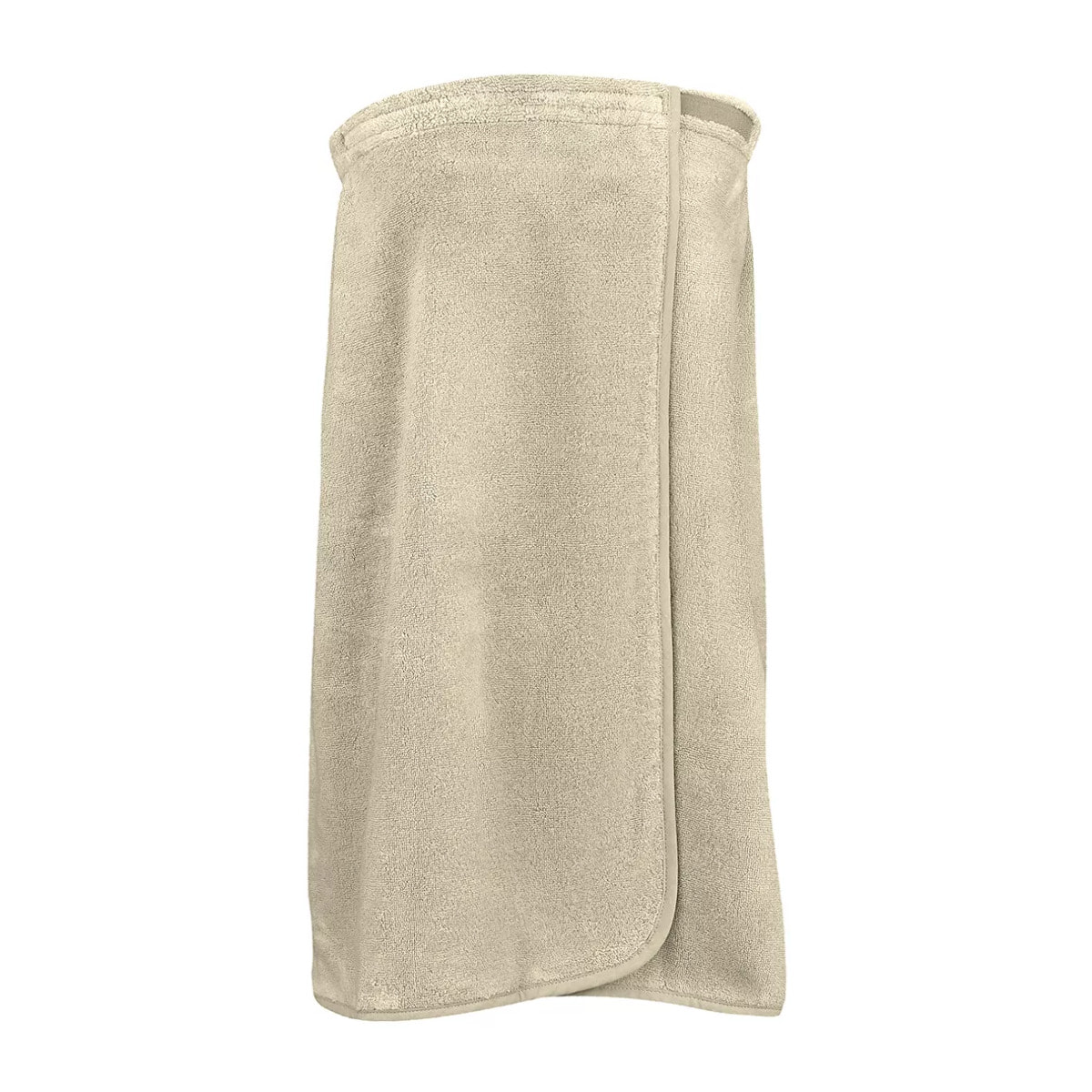Pareo pur coton 420 g/m² uni beige Elea angora