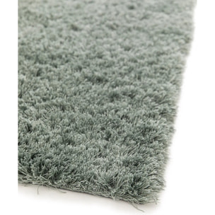 Tappeto salotto pelo lungo soffice colore verde acqua