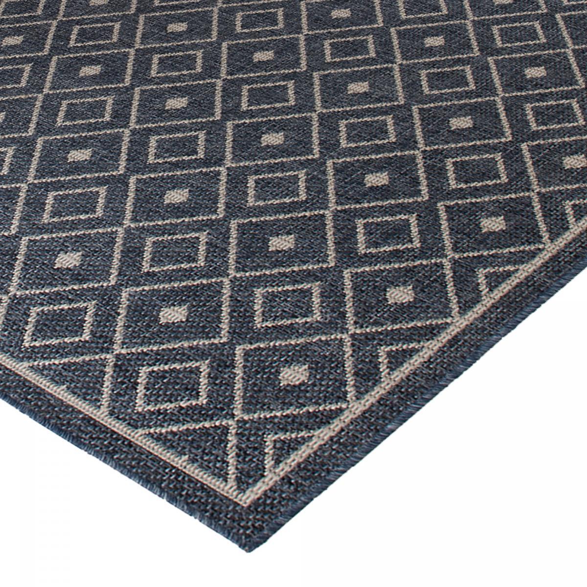 Tapis extérieur tissé kilim rectangle CISA