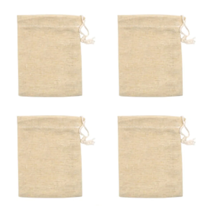 Lot de 4 sachets réemployables pour thé ou infusion Fackelmann