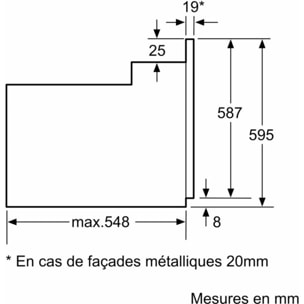 Four encastrable BOSCH HBF133BR0 - Catalyse - Chaleur pulsée - Série 2 HOTAIR 3D