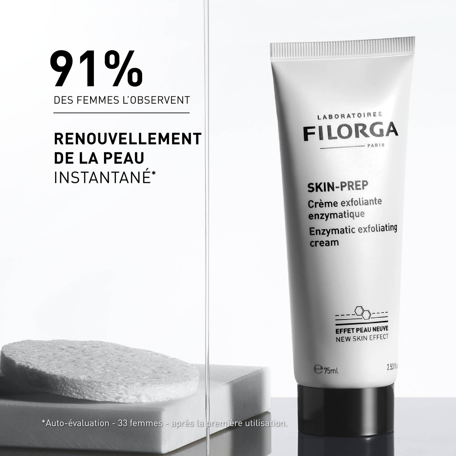 Crème Exfoliante Enzymatique - Nettoie en profondeur 75 ml