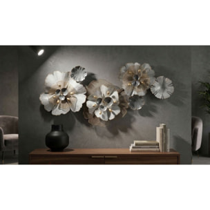 PANNELLO IN FERRO FLOWERY CM 116,5X8X58