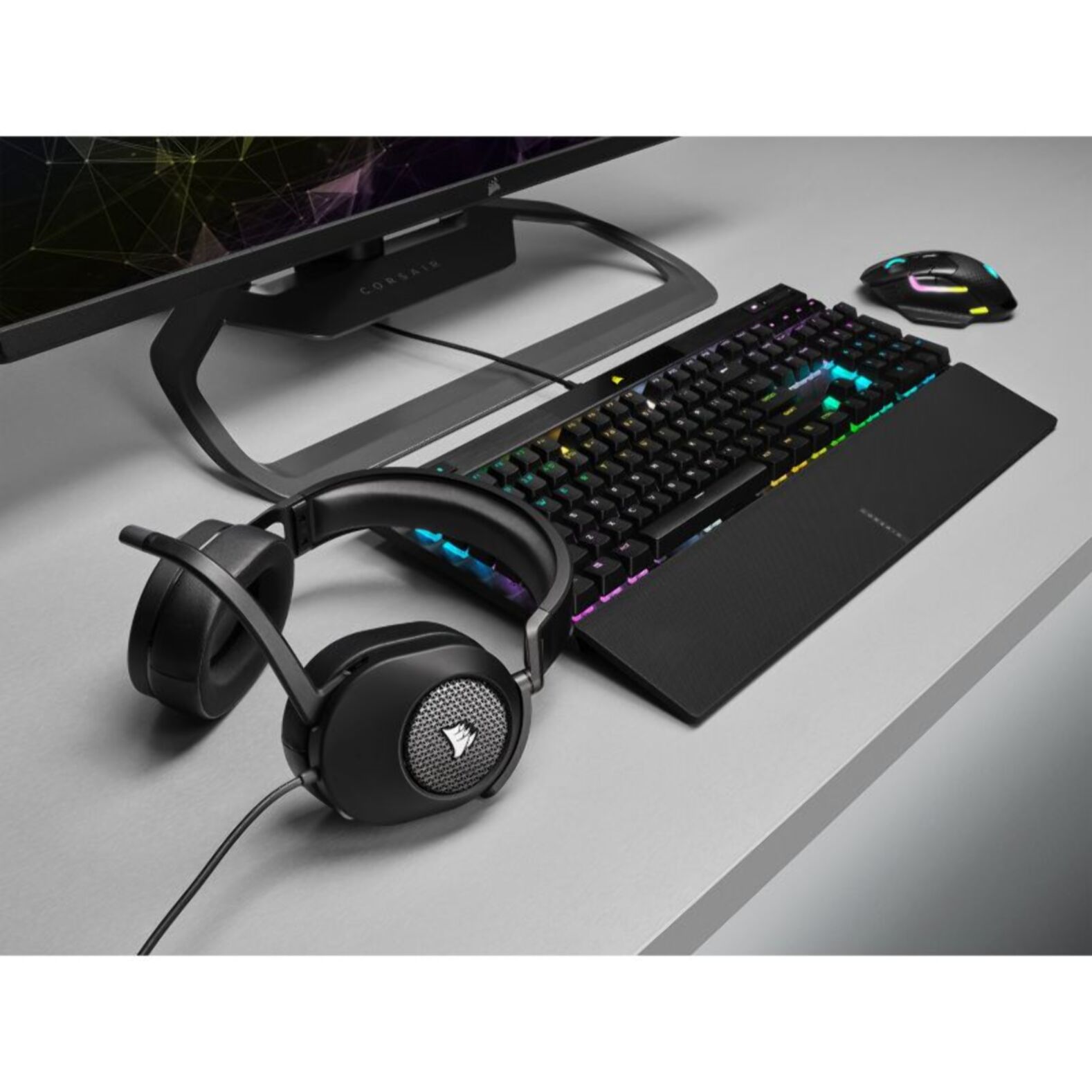 Casque gamer CORSAIR HS65 Surround Headset Carbon