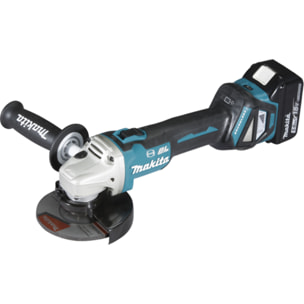 MAKITA Amoladora Ø125 mm 18V Li-Ion + 2 baterías 5.0 Ah, cargador, maletín - DGA513RTJ
