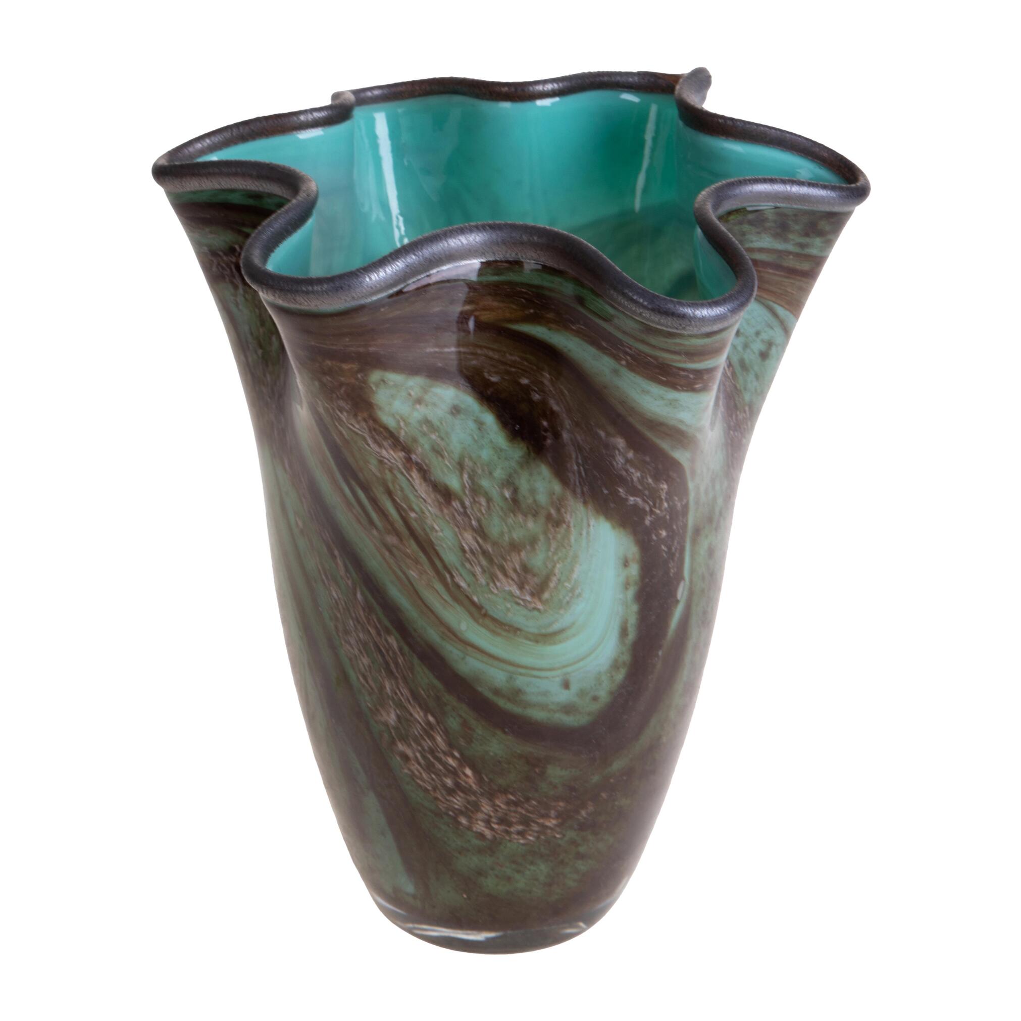 Vaso con bordo ondulato - 21xH24,5x21cm - Pezzi 1 - Bianchi Dino SpA