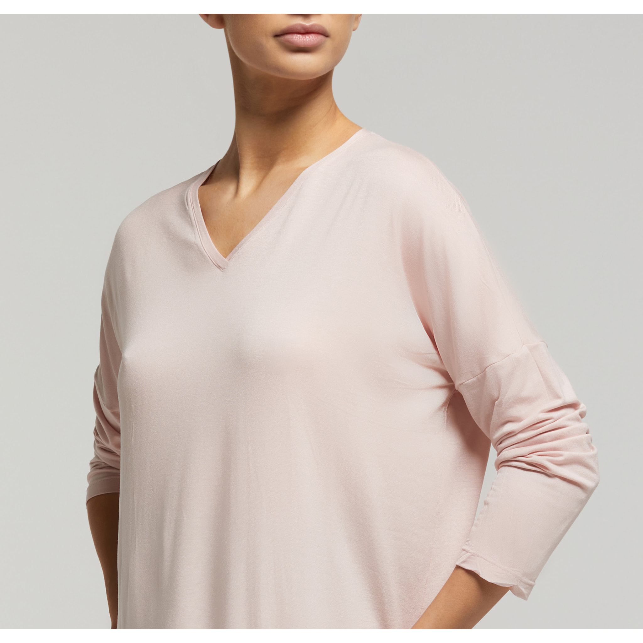 Maglia manica lunga in viscosa sostenibile vestibilità over