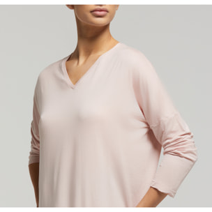 Maglia manica lunga in viscosa sostenibile vestibilità over