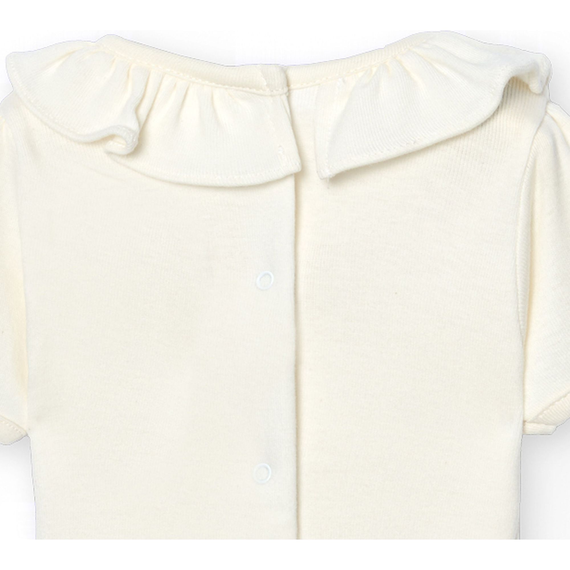 Body bebé manga corta cuello volante