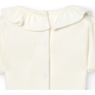 Body bebé manga corta cuello volante