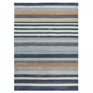Tapis salon et chambre fait à la main en laine motif géométrique