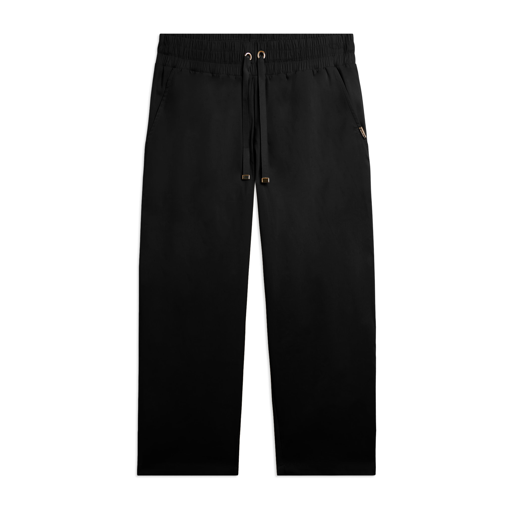 Pantaloni Cropped in Popeline elasticizzato