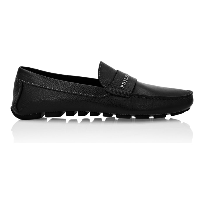 PHILIPP PLEIN Leather Moccasin