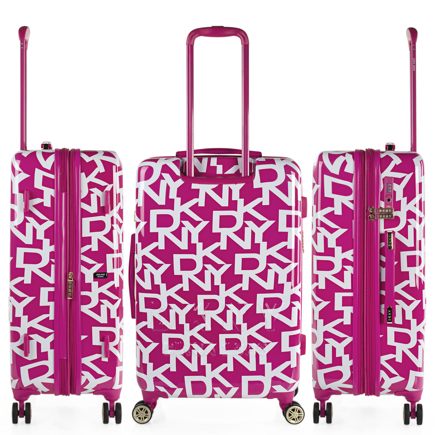 Juego De Maletas Pc Dkny Dkny-626 Signature Hardside Magenta