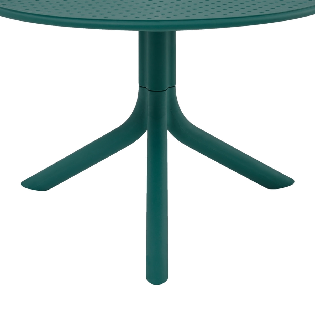 Tavolino basso da esterno in polipropilene 60x60x41cm verde petrolio – Obidos